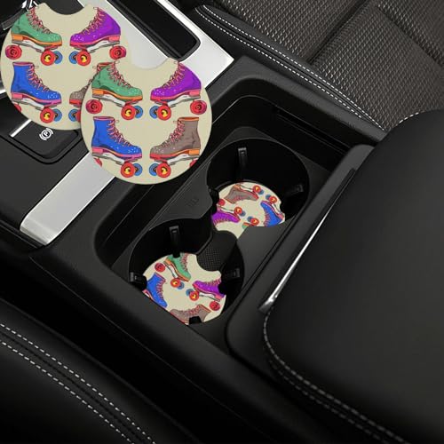 Portavasos para carro con diseño retro 2 unidades miniatura 3