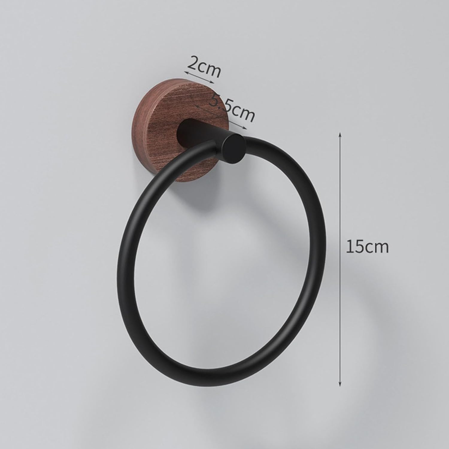 Towel Ring Wooden Towel Ring Bathroom Rack Creative Hanging for Bath, Kitchen, Hotel