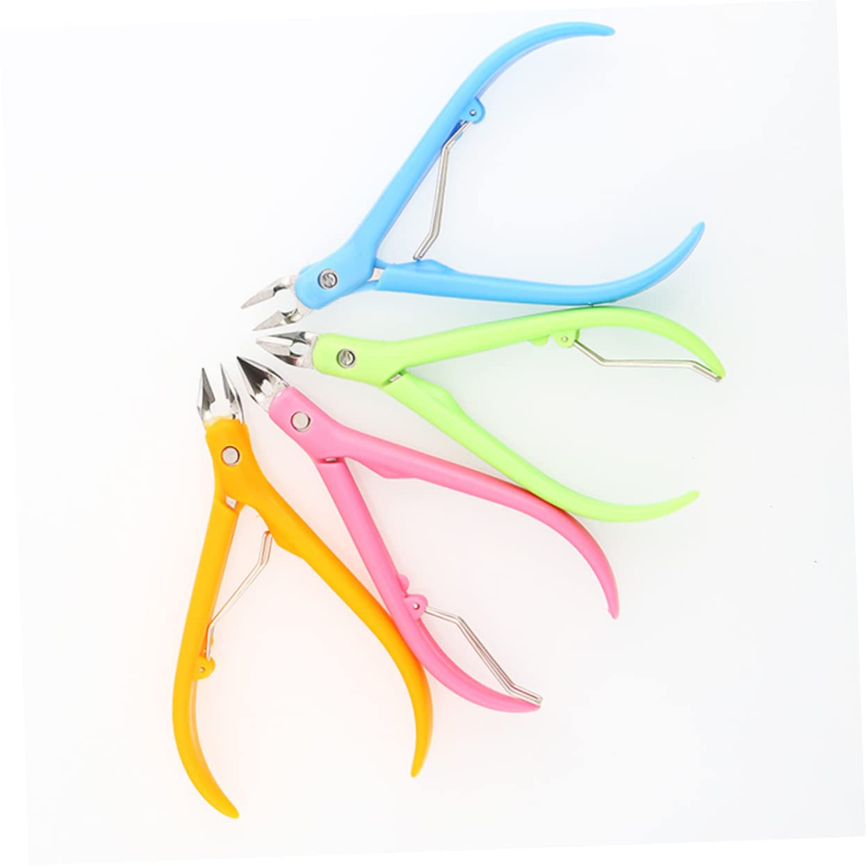 SHERCHPRY Professional Cuticle Nipper with Ultra Sharp Blades and Comfortable Plastic Handle Durable Manicure Tool for Precision Nail Care Portable Design for Quick Touch Ups Random Color