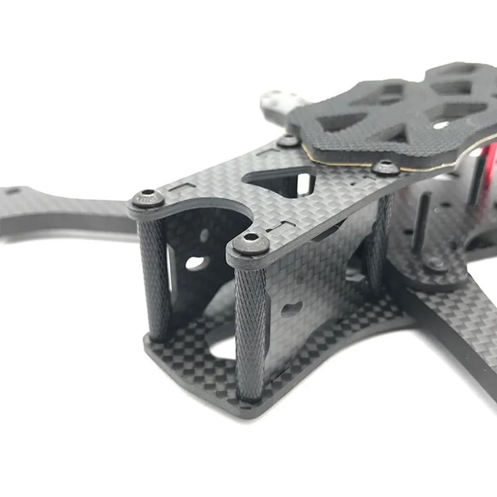 RC 5 cali 225 mm zestaw ramek quadcoptera z włókna węglowego kompatybilny z modelami dronów wyścigowych FPV Freestyle 5,5 mm ramiona