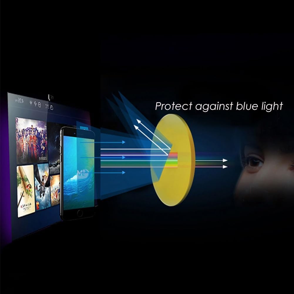 Ultra-thin Blue Light Blocking Reading Glasses, Portable Flat Folding Reader for Men Women with Protective Case (Color : Red, Size : 2.5x)