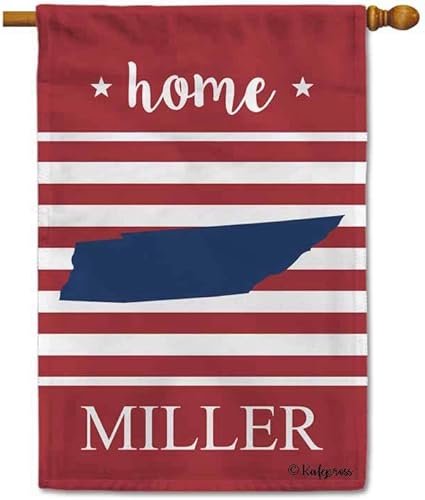 Miniatura 3 de KafePross Continent Map House Flag Home Vermont Personalized Red Stripes Flag for Indoor and Outdoor 28x40 Inch Print Double Sided