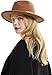 Geyanuo Womens Fedora Hat Classic Wide Brim Floppy Panama Hat with Ring Belt Buckle Wool Fashion Fedora Hat