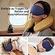 INNELO 3D Schlafmaske für Seitenschläfer, 100 % lichtdicht, mit vertieftem Augenbereich, schont Wimpern, weich & bequem, inkl. Tasche – für Frauen Herren, ideal für Reisen, Marineblau
