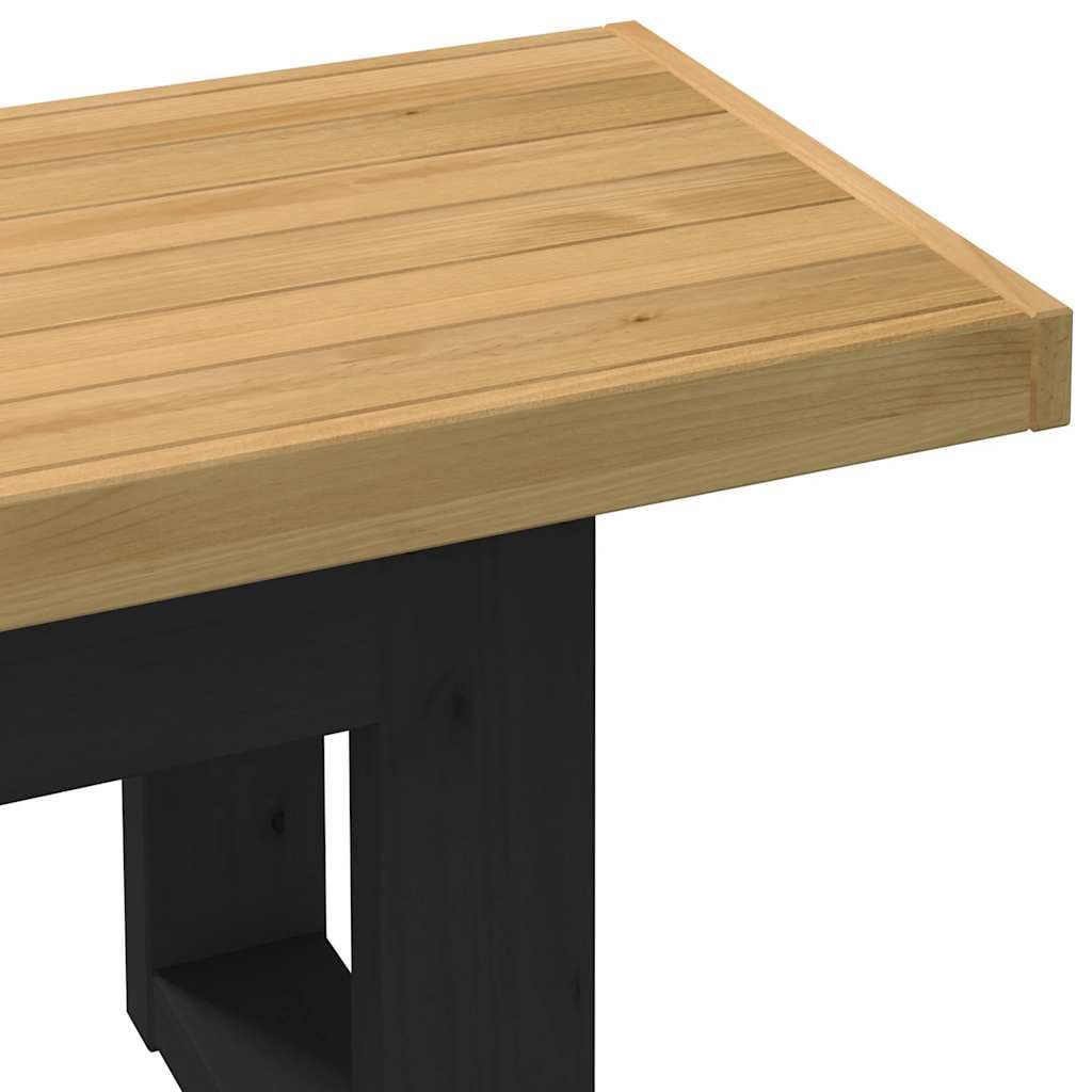 Banc à manger NOAIN pieds en forme de U 180x40x45 cm massif pin