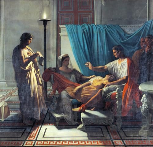 Impression d'art Virgile lisant l'Énéide à Auguste affiche Ingres finition Premium 60x90