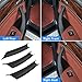 Jaronx Compatible with BMW X5 E70/X6 E71 Door Handle Covers,3PCS Door Pull Handle Covers for BMW X5 E70 2008-2013,X6 E71/E72 2008-2014, Left and Right Side Interior (Black)