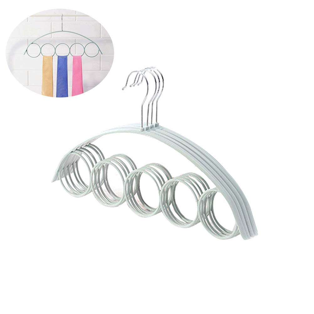 DOITOOL 4pcs Non- Plastic Hanger Scarf Organizer Space-Saving Closet Nordic for Belts Scarves Jewelry and Accessories