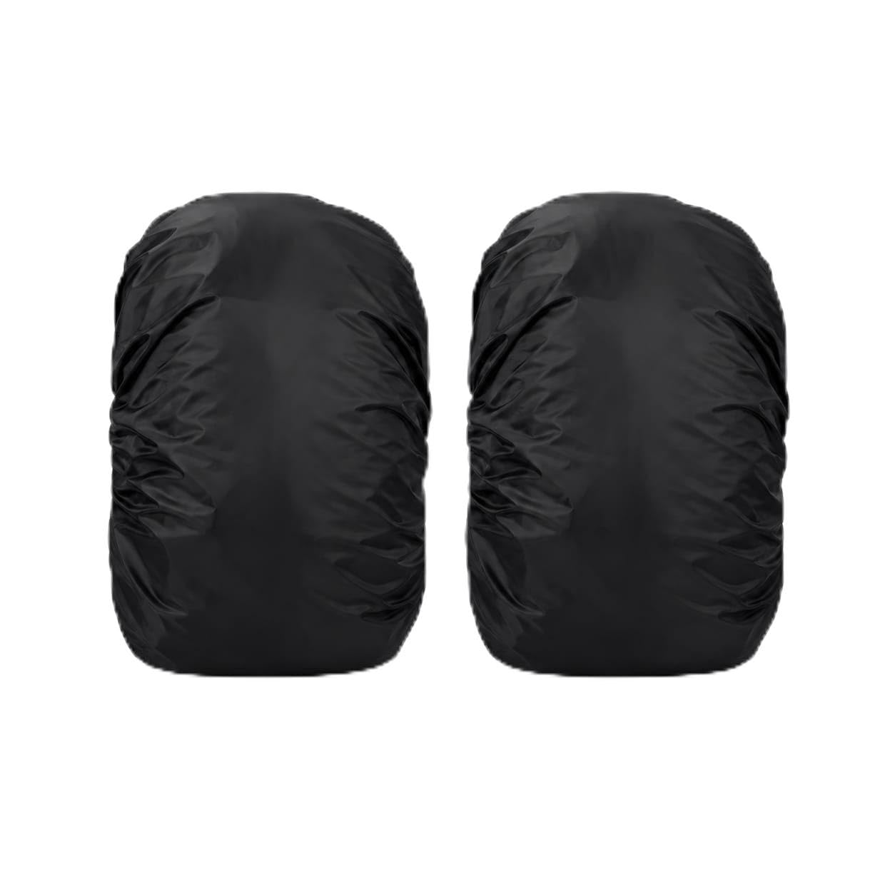 Waterproof Backpack Rain Cover for Travel & Hiking | Elastic Dustproof Bag Cover for School, Laptop & Trekking Backpack | Lightweight Foldable Rucksack Rain Protector (Black)-image-12