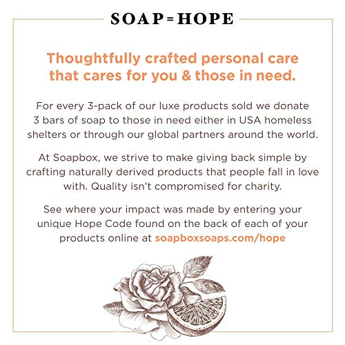 Soapbox Hand Lotion Moisturizing Hand & Body Cream - Citrus & Peach Rose Scented - Vegan & Cruelty Free Moisturizing Hand Cream For Dry Hands, 12 Ounce (3 Pack) #TOP5