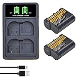 PowerTrust EN-EL15C EN-EL15 Battery and Charger Compatible with Nikon D7500, D7200, D7100, D7000, D850, D750, D500