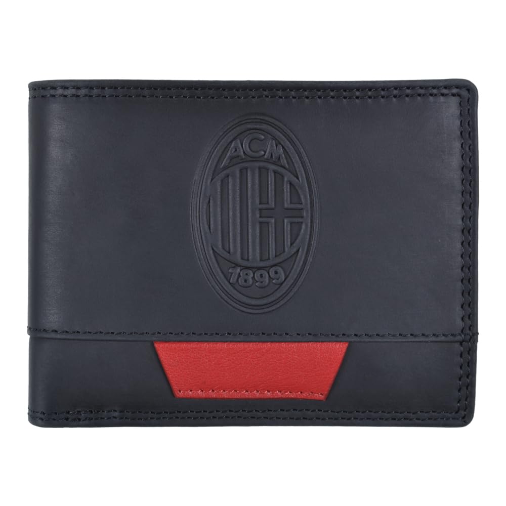 ACM 1899 Ac Milan Unisex 143201 Travel Accessory Wallet, Black