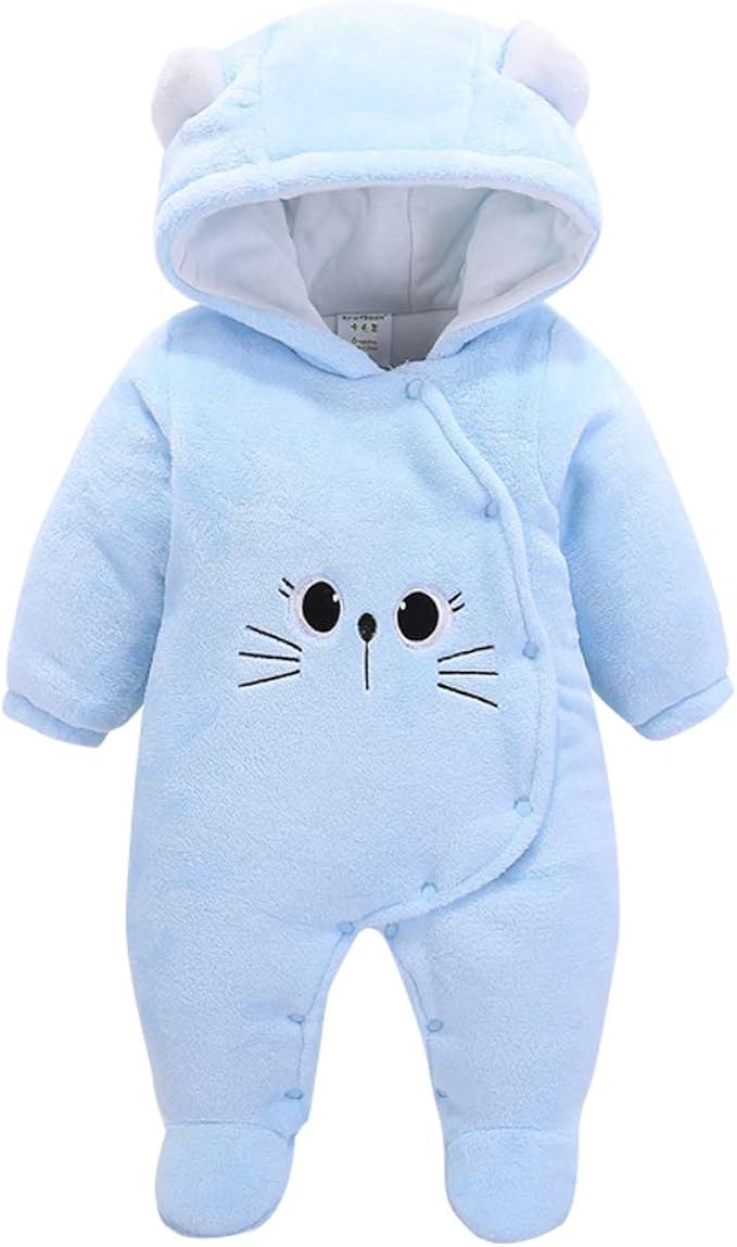Ceguimos Giacca Invernali Tute da Neve con Cappuccio Bimbi e Neonati, Blu,  9-12 Mesi : Amazon.it: Abbigliamento