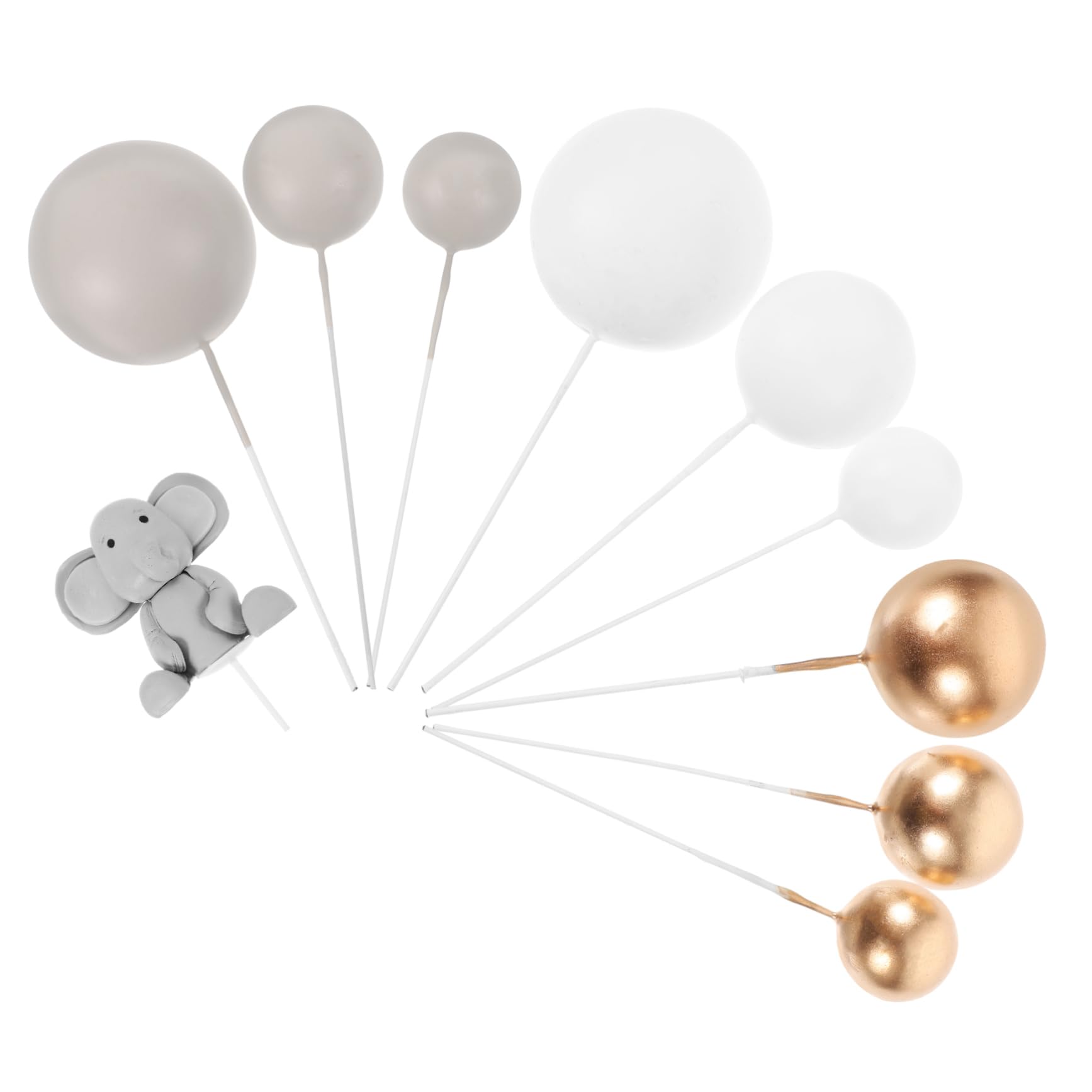 Cabilock 5sätze Cake Topper Für Babyparty Und Geburtstagsfeier Teiliges Rostfreiem Und Polymer Niedliches Design Für Unvergessliche Feiern