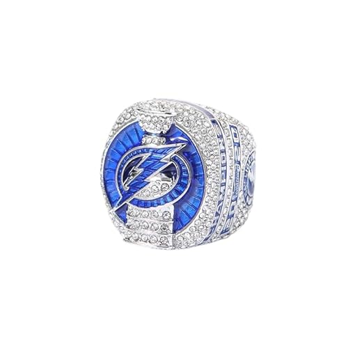 haobook Replica dell'anello del Campionato NHL Lightning 2020 con Confezione Regalo in Legno di zirconi cubici, Regalo Perfetto per Gli Appassionati di Hockey,9#