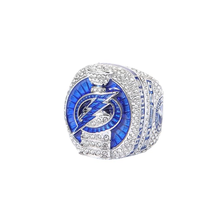 Coleccionables, Réplica del Anillo Campeonato NHL Lightning 2020 con Caja de Regalo Madera circonita cúbica, Recuerdo colección