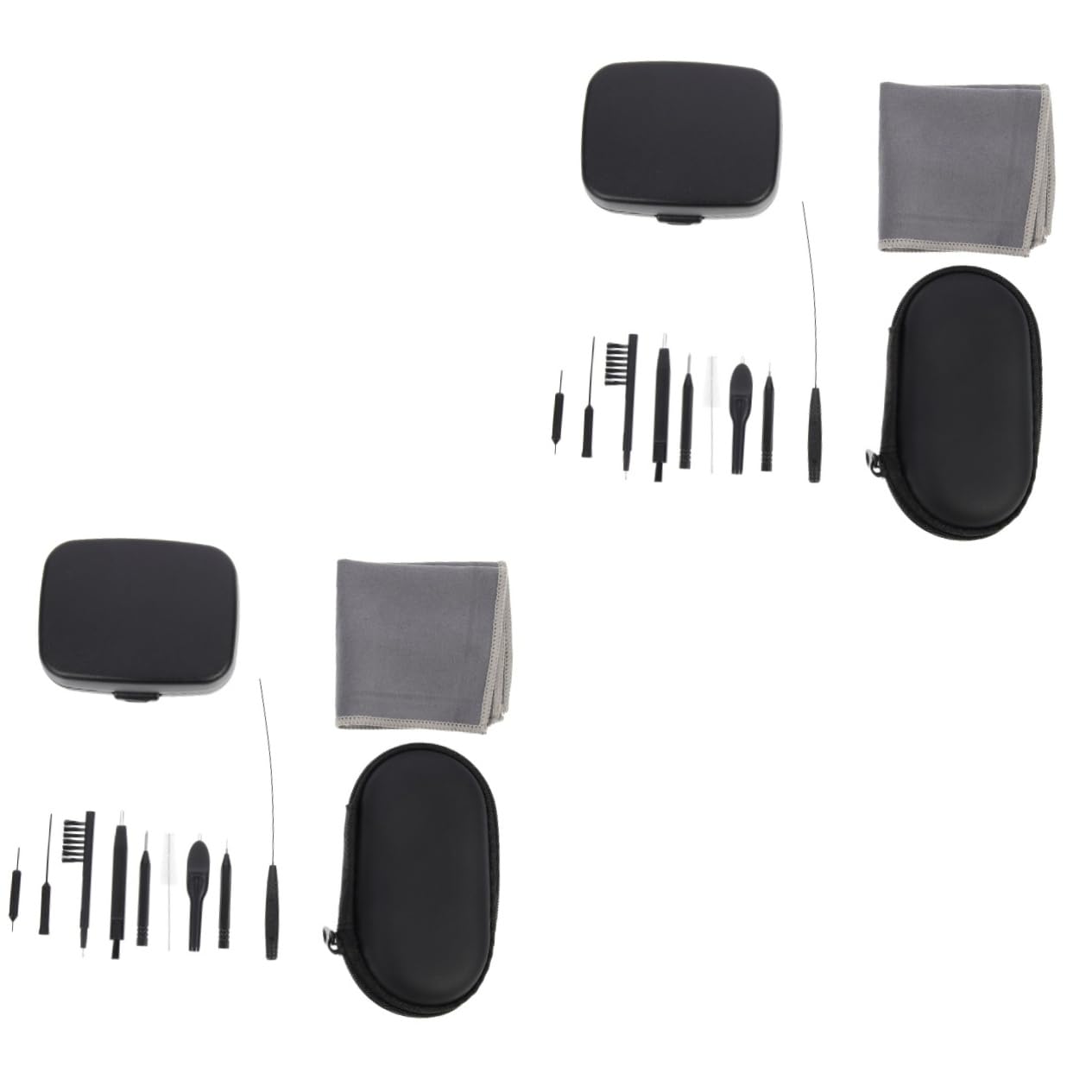BESTYASH 2 Set Kit per Accessori per Manutenzione Strumenti per Cuffie e Smartphone Rimuove Cerume e Detriti