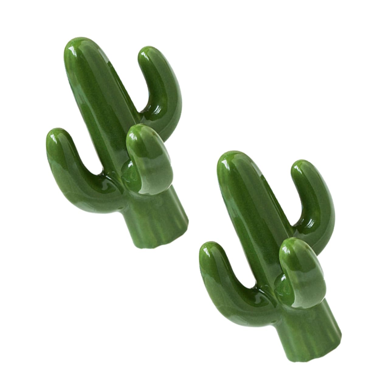 TOPBATHY 2piezas Plato Joyería Cerámica Cactus Almacenamiento Joyas Organizador Anillos
