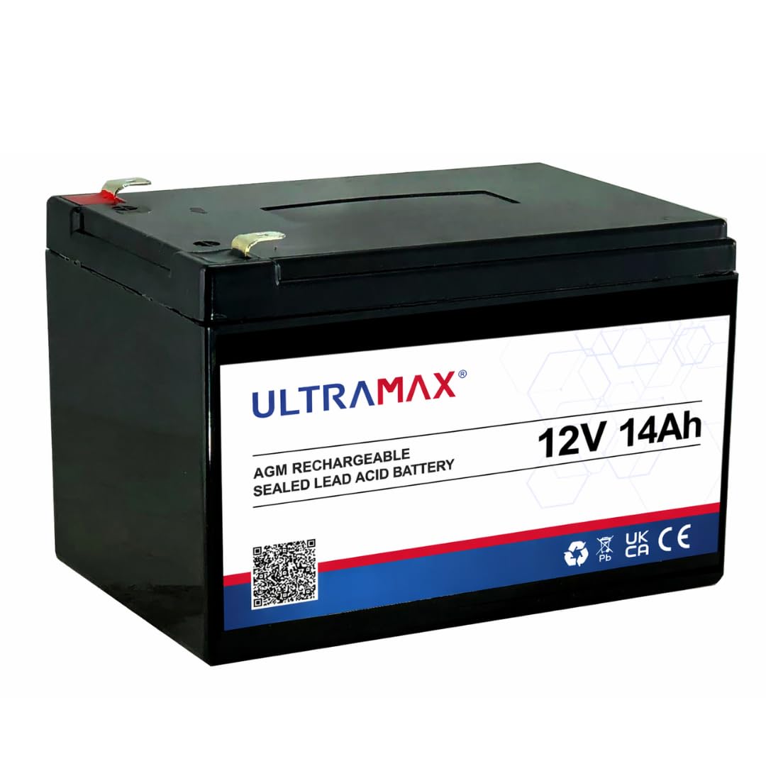 Ultramax NP14-12, 12 Volt 14ah battery - Cell for Kids electric toy car/scooter
