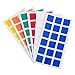 Supershopping 6 Pieces 3x3x3 Magic Cube Rubik's Cube PVC Stickers for 3D Magic Puzzle Toys