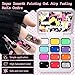 GELLAKTIK 12 Color Patting Nail Gel Polish Kit, Ombre Painting Gel Palette with Brush & Silicone Patting Pen & Nail Art Stickers - UV/LED Curing for Gradient Nails, Beginner Friendly DIY Manicure Set