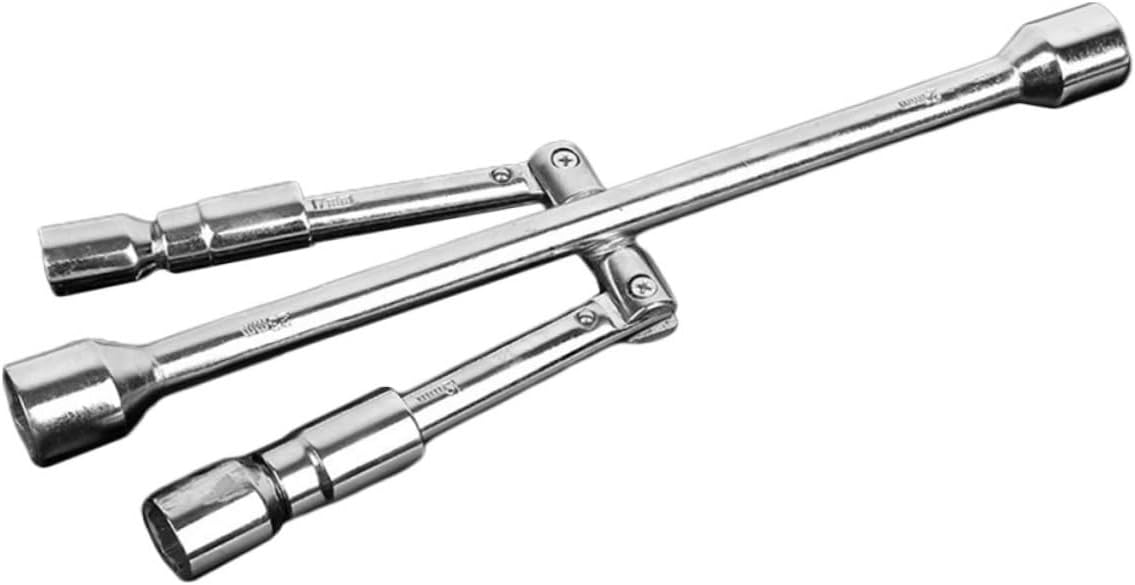 Folding Way Tire Wrench Durable Car Spanner for Tire Repair Portable Compact Design for Easy Use Versatile Nut Wrench for Vehicle Maintenance