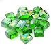 Stanbroil 10-Pound 1-Inch Fire Glass Cubes for Fireplace Fire Pit, Emerald Green Reflective