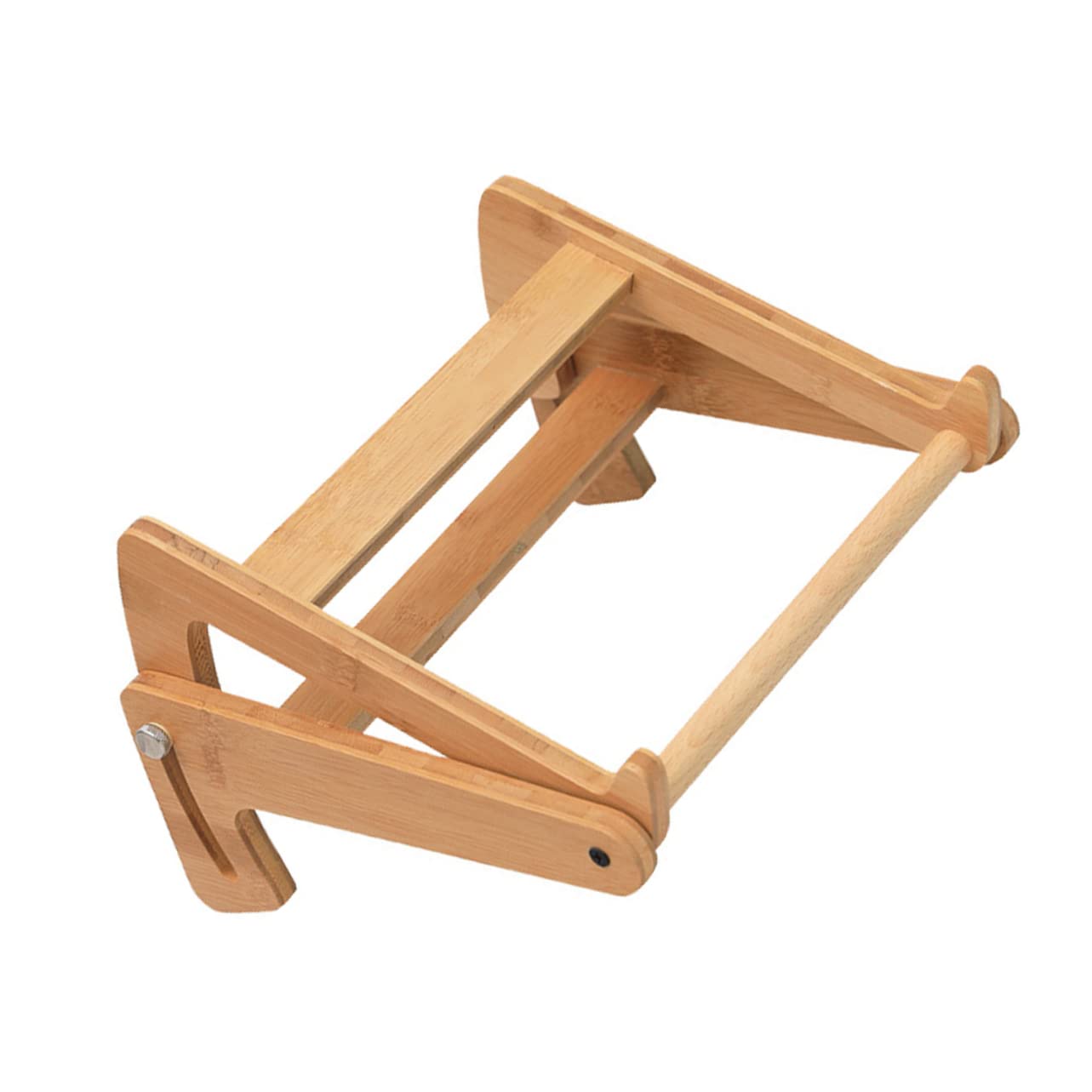 Supporto per Portatile in Legno, Scrivania Portatile per Laptop Regolabile in Altezza, Design Cavo, Antiscivolo, Ergonomico per Casa e Ufficio