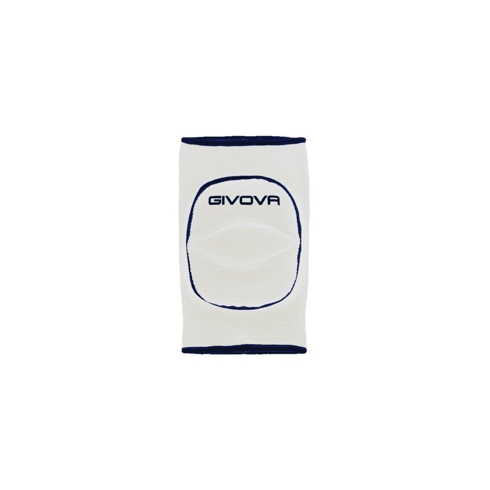 Givova, knee pad light, white/light blue, SENIOR