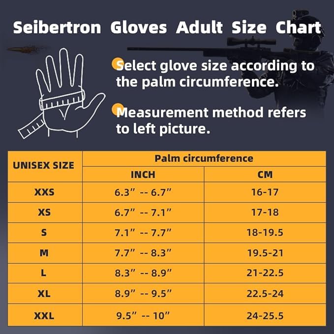 Seibertron Adult Or Youth S.O.L.A.G Sports Outdoor Full Finger Touchscreen Gloves Coyote XL - Image 2
