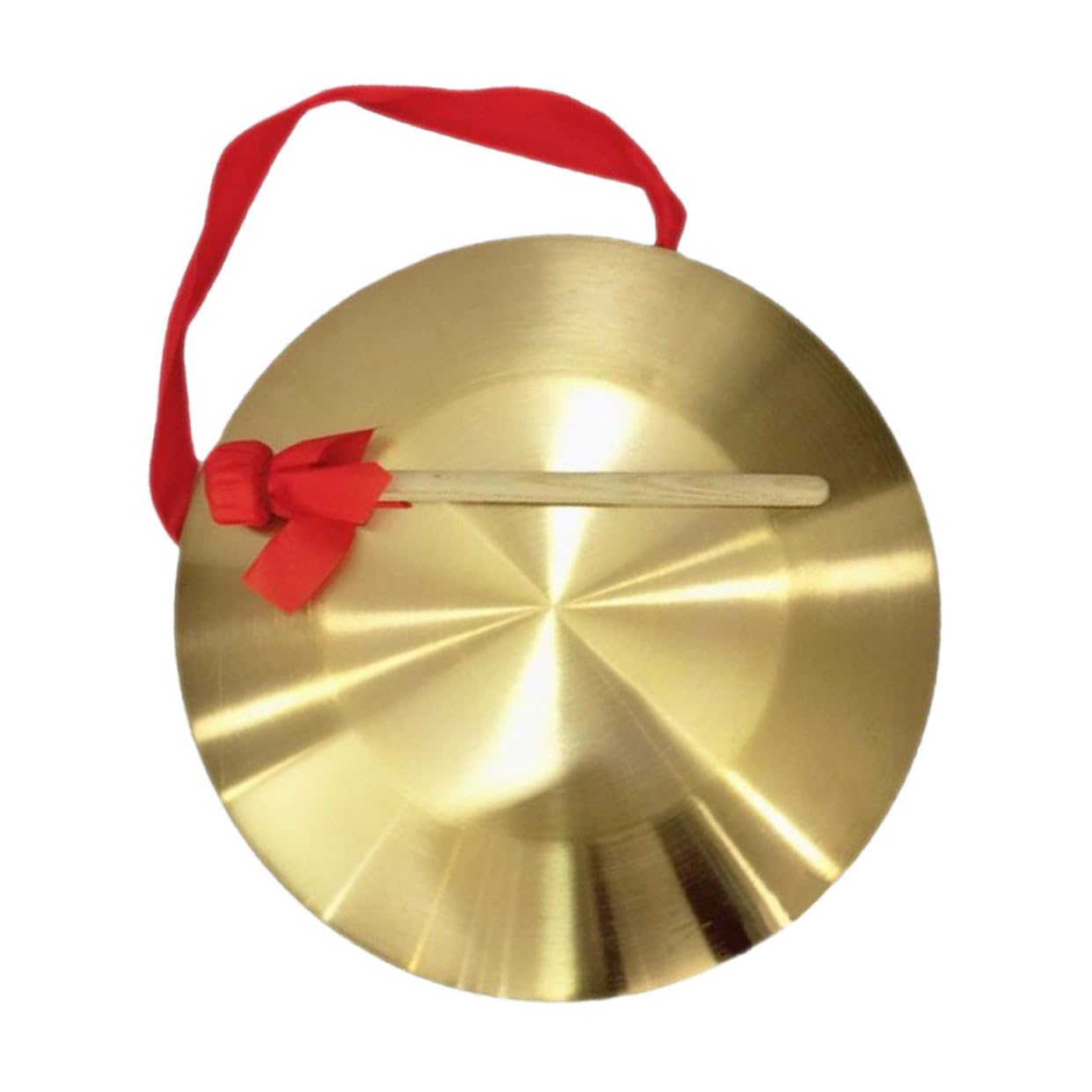 ERINGOGO Asian Gong Traditional Chinese Percussion Large Gong Mallet Decor for Chinese Instrument