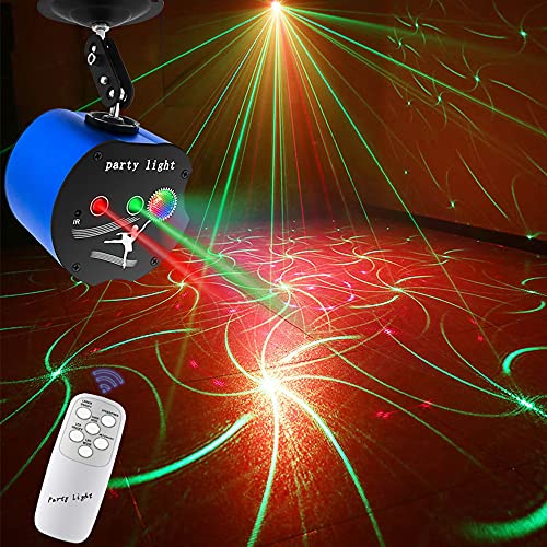 Party Lights DJ Disco Lights,Stage Laser Lights USB Portable DJ Lights with Sound Activated and Remote Controller Strobe Rave Light for Parties, Festival, Birthday, Christmas, KTV, Club, Bar, Karaoke