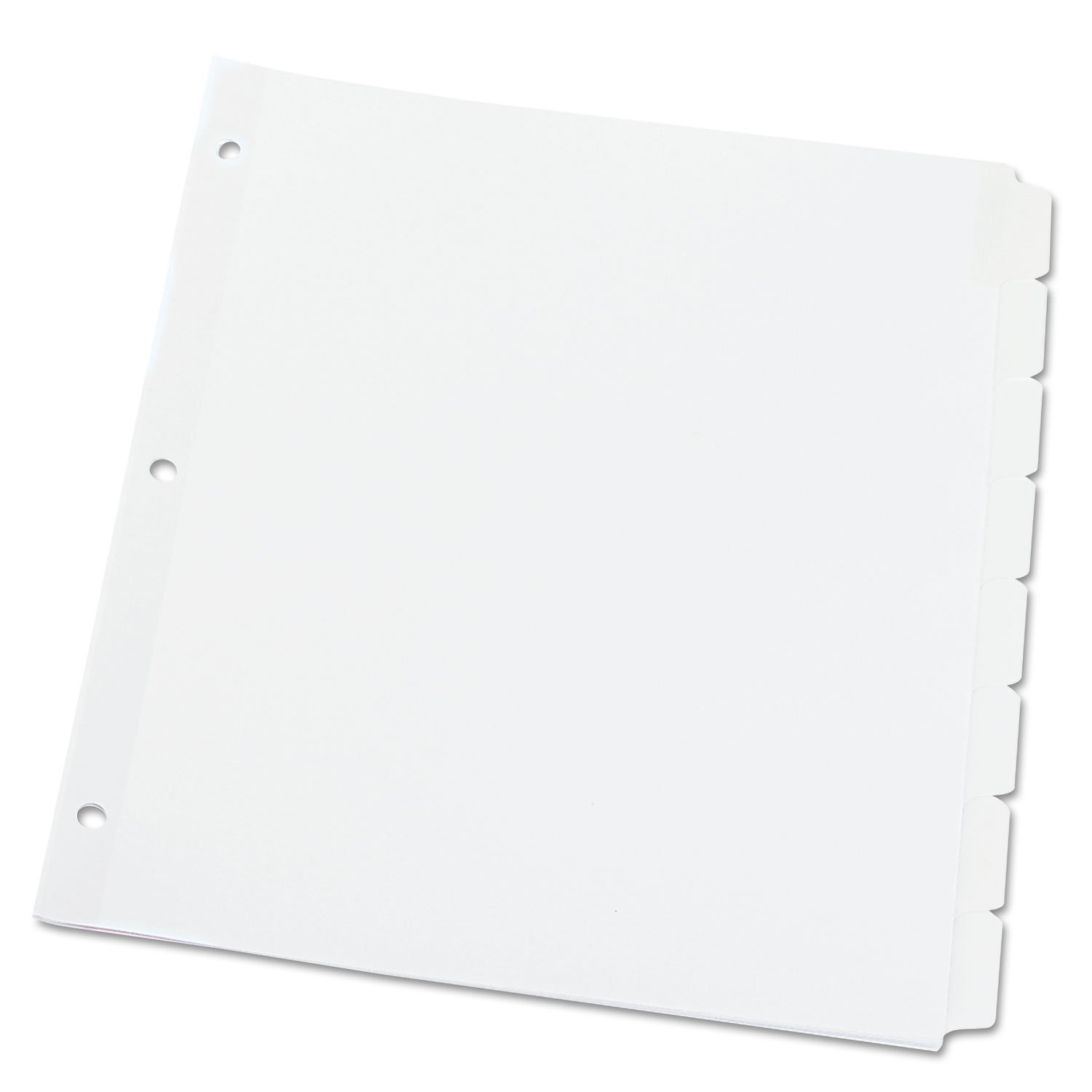Universal UNV20818 Blank tab index Papier Blanc intercalaire de classement - intercalaires de classement (Blank tab index, Papier, Blanc, Portrait, Letter, 20%)