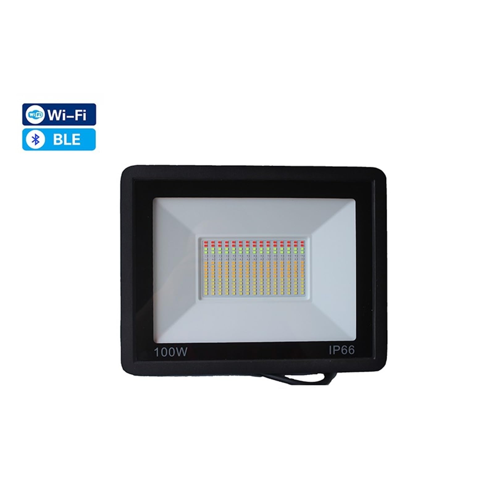 Proiettore a LED per esterni, Proiettori LED Intelligenti Tuya + BT Smart Home Illuminazione Esterna App RGB + W + C Luce Di Inondazione IP66 30 / 50W / 100W Faretto per porte da garage da giardino(50