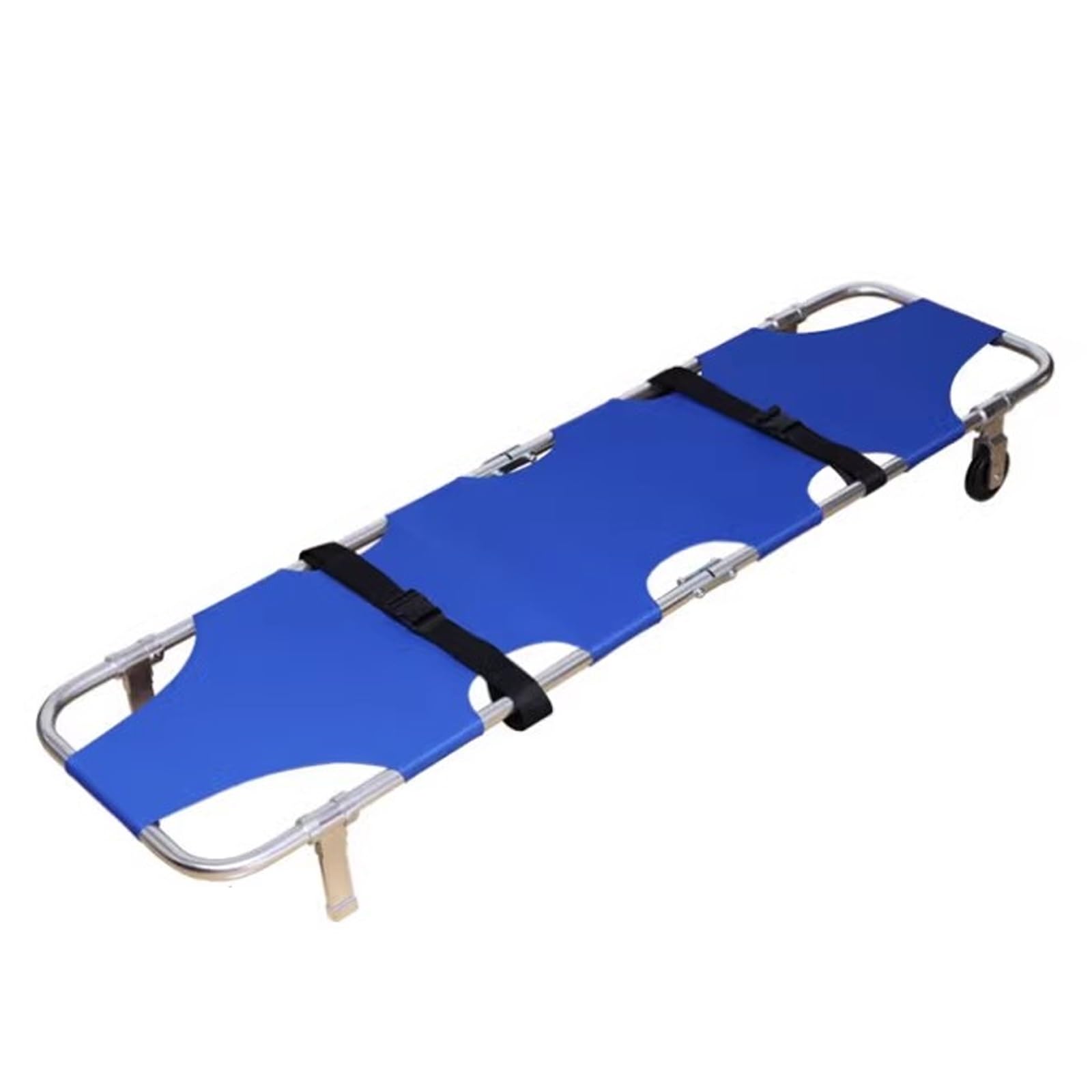 SWENEEN Aluminum Alloy Folding Stretcher,Search And Rescue,Rescue Ambulance Stretcher,2 Casters And 2 Padded Brackets Can Hold Up To 350Lb,Suitable For Hospitals,Sports Venues A,