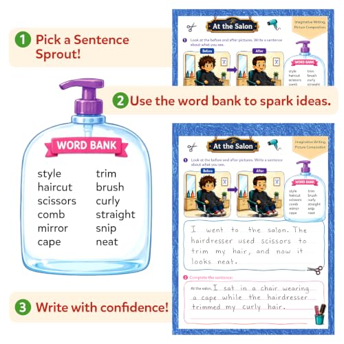 Image of Skillmatics Sentence Sprouts - Sentence Building & Creative Writing Book