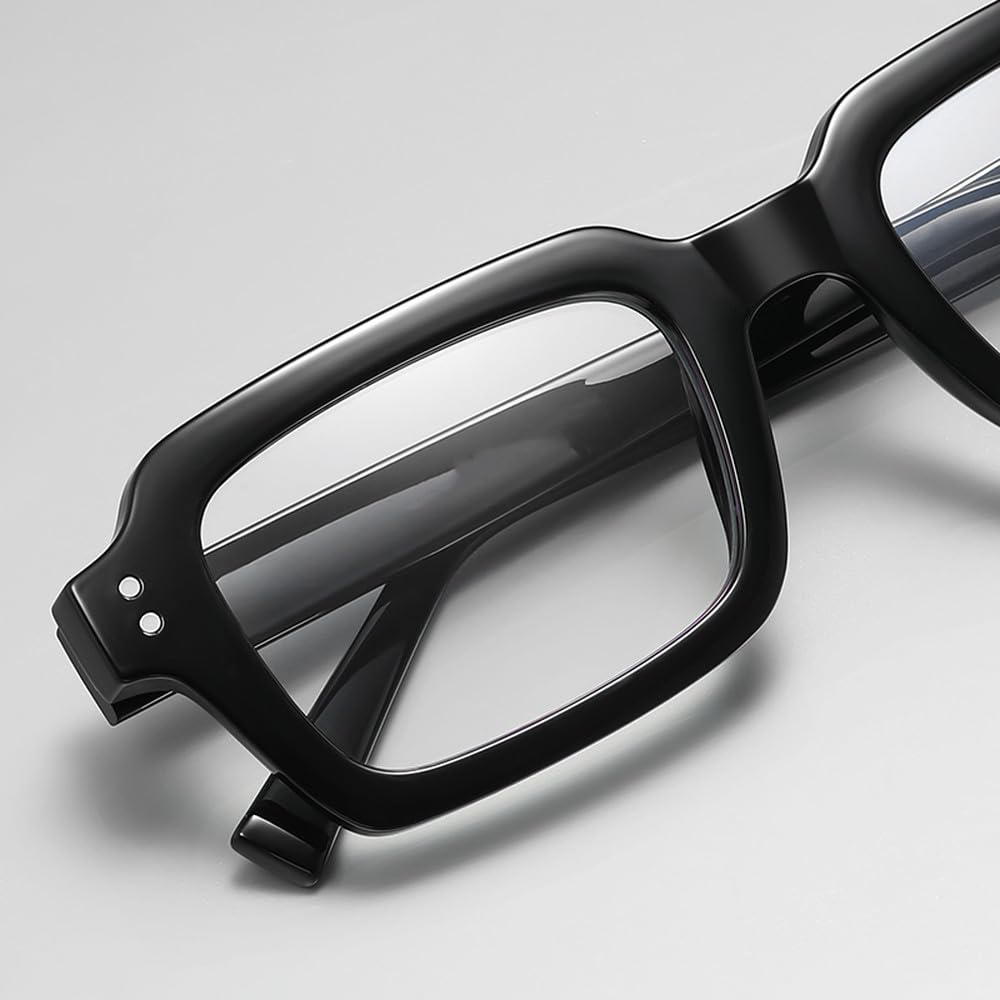 modne kwadratowe okulary z oprawką dla mężczyzn przezroczyste soczewki lekkie okulary dla kobiet octan unisex prezent