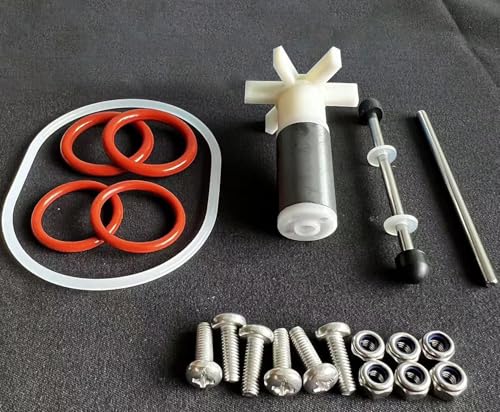 Aosnom P4071 58113 Hot Tub Water Pump E02 Repair Kit for Coleman Lay-Z-Spa w/Impeller & Shafts