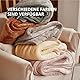 GOTCOZY Heizdecke 130x180 cm-Weicher seidiger Plüsch Wärmedecke Heizdecke 6 Heizstufen und 10 Stunden Auto-Off-Timer Überhitzungsschutz Kuscheldecke für Bett&Büro Waschbar(Rosen Staub)
