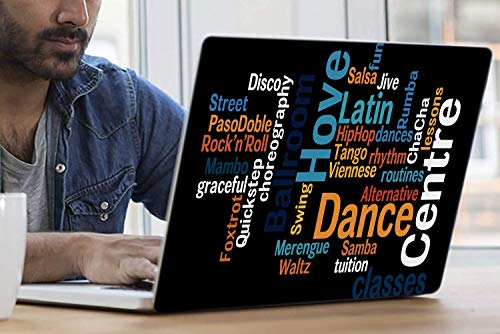 Image of Galaxsia Dance Forms Vinyl Laptop Skin /Sticker /Cover /Decal Compatible for Any 17 inch-17.3 inch Inches Laptop (Hp /Dell /Sony /Acer /Lenovo /Asus. Etc) Or Notebook.