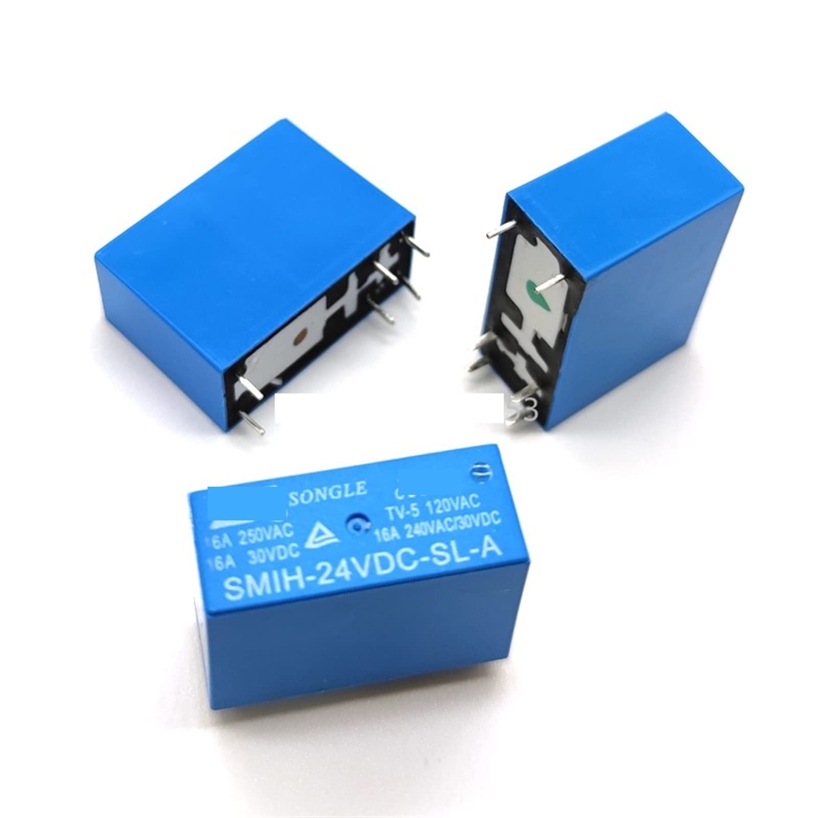 CSKWLLNBC 2Pcs Relay SMIH-05VDC-SL-A SMIH-12VDC-SL-A SMIH-24VDC-SL-A 05V 12V 24V 250V 16A 6Pin(SMIH-24VDC-SL-A)