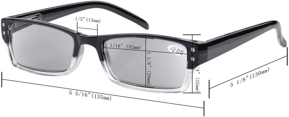 Eyekepper Reading Glasses-4 Pack Include Reading Sunglasses for Women Men Reading Under The Sun,Two-Tone +1.75 Reader Eyeglasses : Health & Household