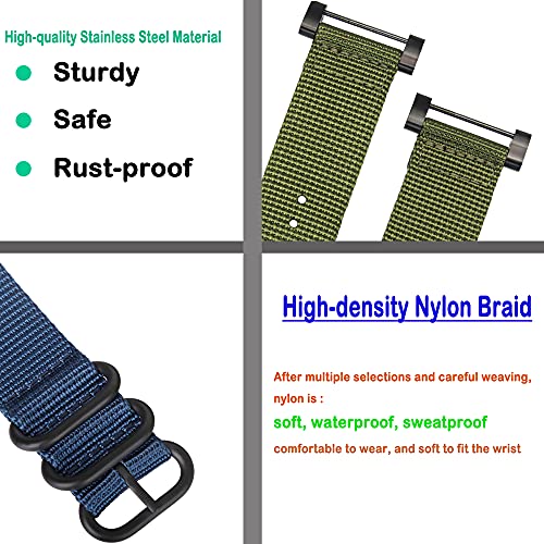 Correa de nylon Lijinlan para Suunto Core 24 mm miniatura 6