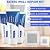 SEISSO Drywall Repair Kit, Spackle Wall Caulk Fillers, 3 Pcs Wall Mending Agent and 4 Pcs Wall Patch, Wall Repair Paste Plaster for Wall Cracks, Graffiti, Whitewall Hole Filler with Scraper, Sandpaper