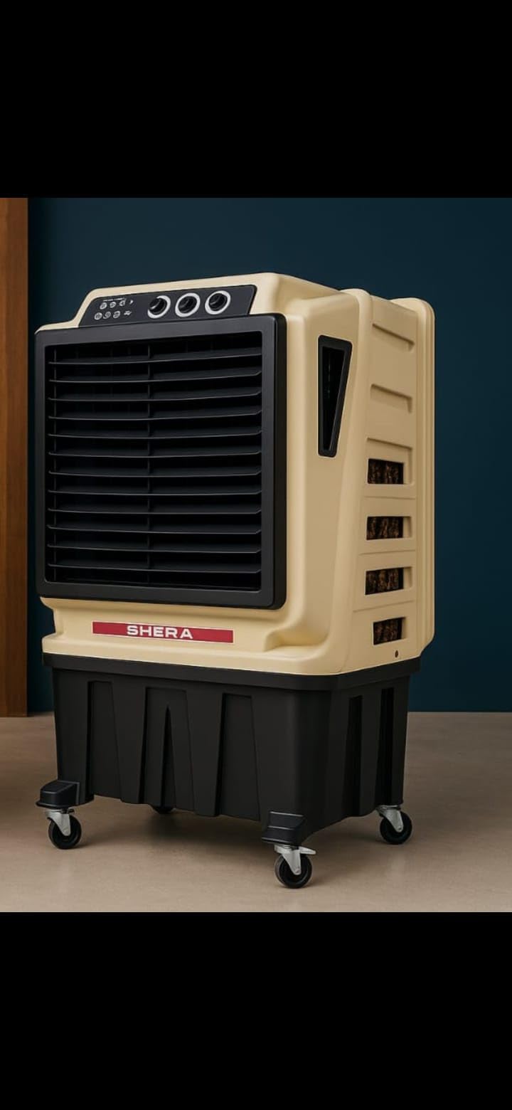 SHERA Large Desert Air Cooler, Beige and Black, with Castor Wheels, for Home and Office Use-image-30