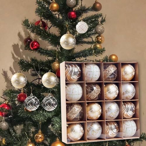Boules de Noël incassables texturées et mates pour une décoration d'arbre durable 8cm