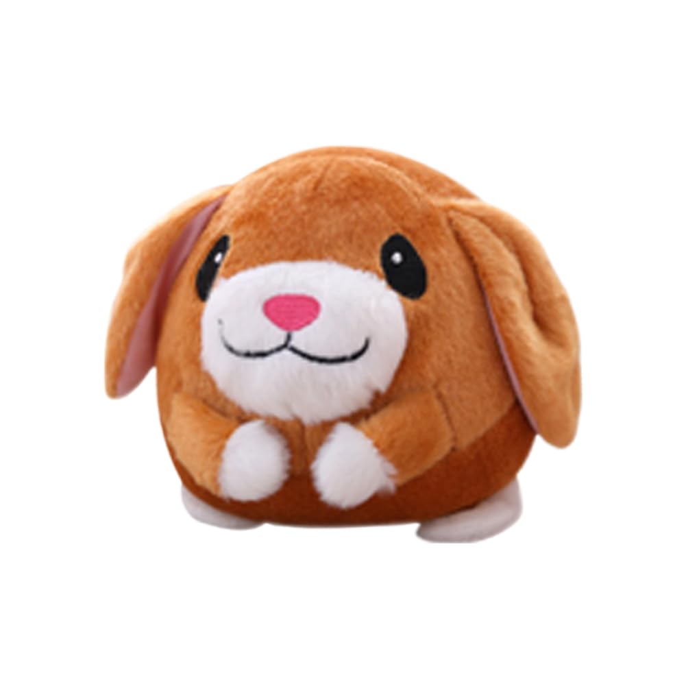 BomKra Active Moving Pet Plush Toy,Interactive Dog Toys,Talking Moving Dog Toy,Washable Cartoon Pig Sound Bouncing Dog Toy,Shake Bounce Boredom Toys for Dogs,Cats,Small and Medium Dogs (D) — image 1