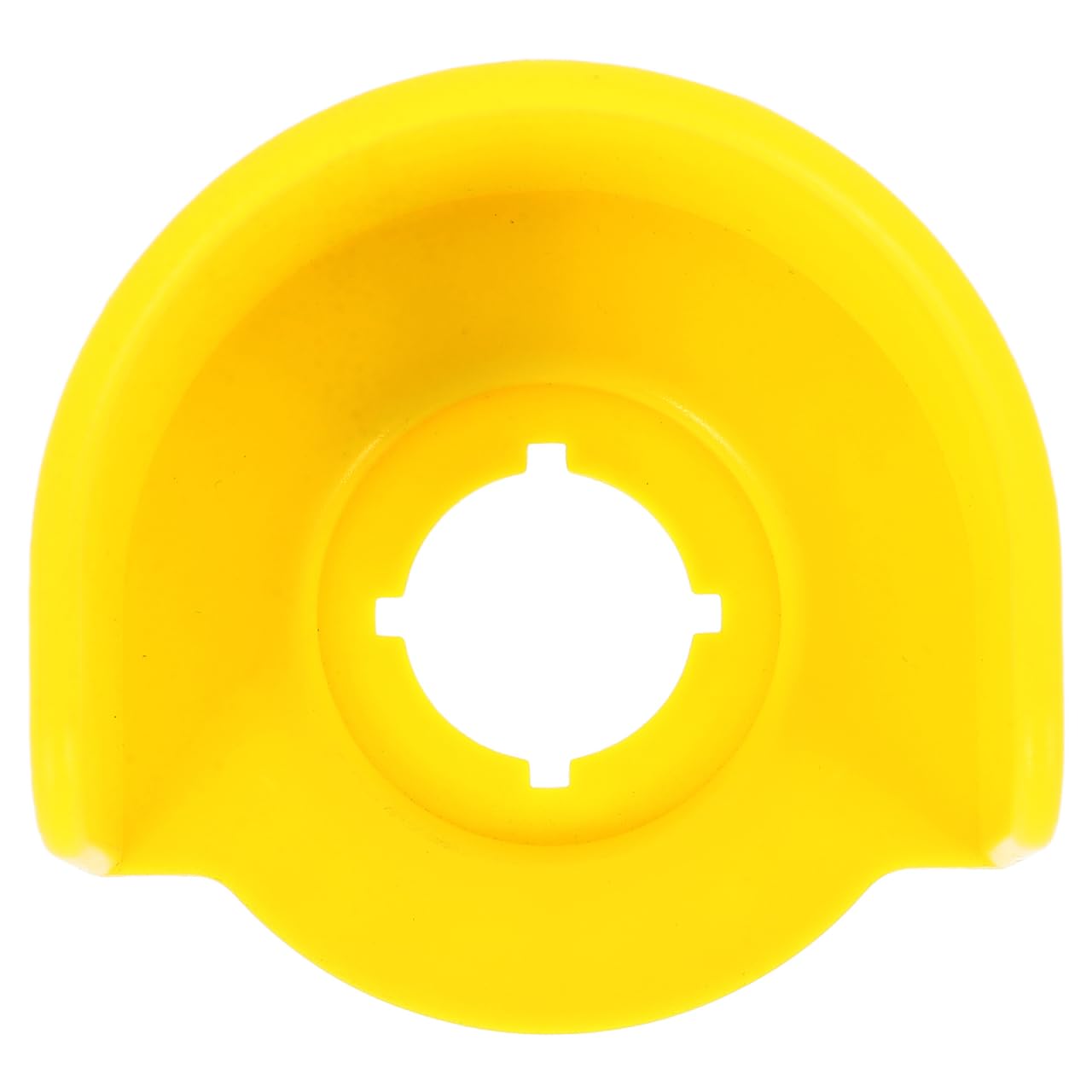 NOLITOY Emergency Stop Button Protector Clear Plastic Push Switch Safety Cover Yellow Warning Guard for Industrial Machinery Home Appliance Electrical Circuit Control Equipment 7.00x6.50x4.50 cm