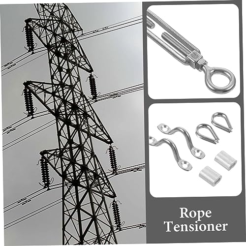 Tensor ajustable para cable de acero inoxidable con ojo y ojo para uso arquitectónico y decorativo miniatura 5