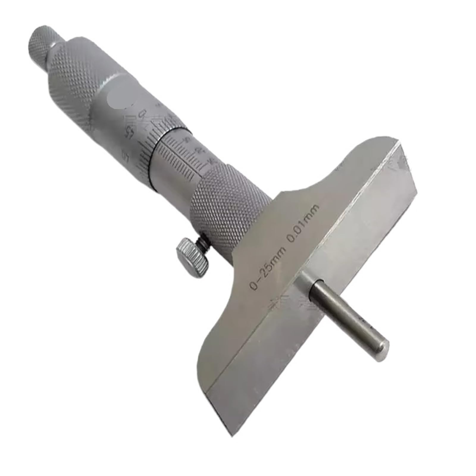Micrómetro de profundidad Medidor micrométrico de profundidad de 0-100 mm Herramienta de calibre de medición de precisión de 0,01 mm con 4 varillas for uso industrial